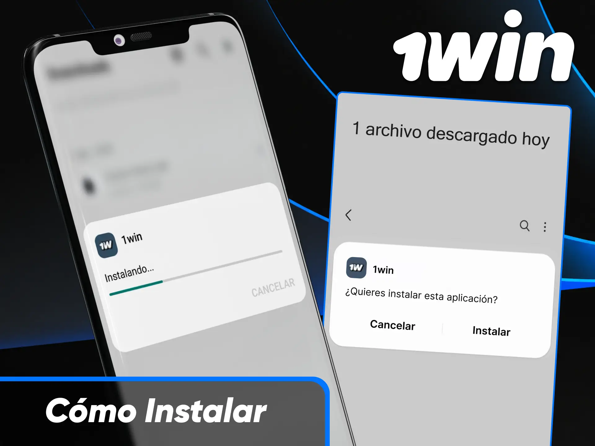 Instrucciones para instalar el archivo APK de la aplicación móvil de 1win en Android desde Paraguay.