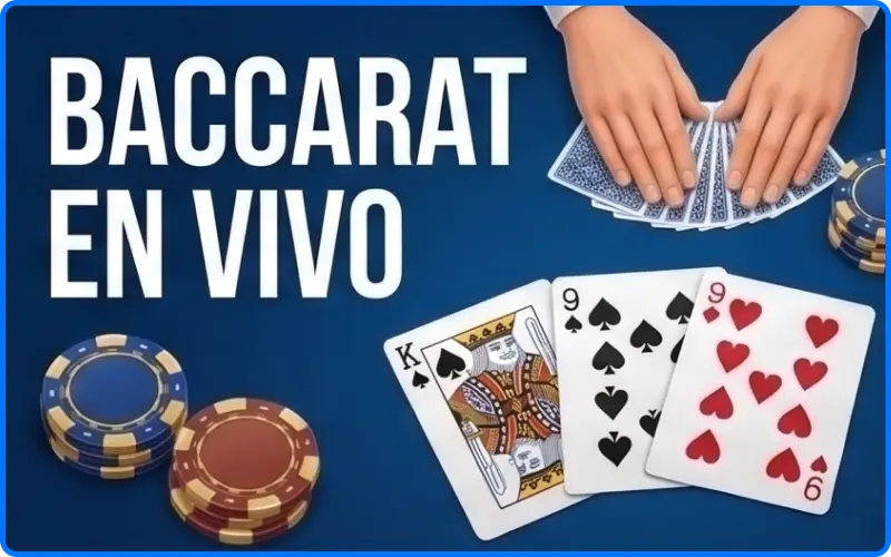 Sección de baccarat en vivo con crupieres reales en la plataforma 1win Paraguay.