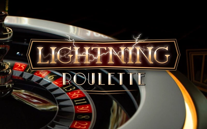 Juego de ruleta en vivo Lightning Roulette de Evolution Gaming en 1win Paraguay.