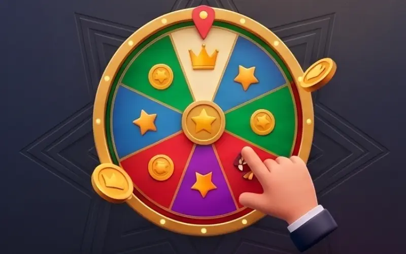Promoción Lucky Wheel o Ruleta de la Suerte con premios diarios en 1win Paraguay.