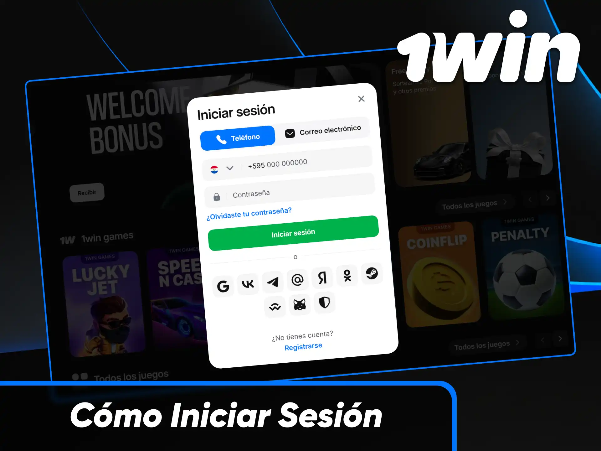 Guía paso a paso sobre cómo iniciar sesión y acceder a tu cuenta de 1win en Paraguay.