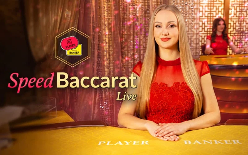 Partidas rápidas de Speed Baccarat en directo en el casino online 1win Paraguay.