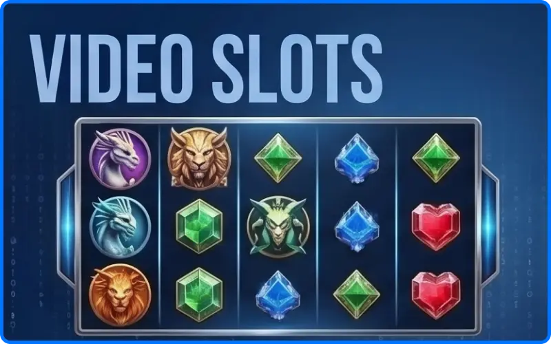 Sección de video slots y tragamonedas modernas con gráficos avanzados en 1win Paraguay.
